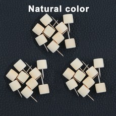 재봉 미싱 50/100Pcs 상자와 나무 푸시 핀 엄지 압정 장식 코르크 보드에 대 한 표준 철강 포인트지도 홈 오피스 공예, [00] 100Pcs, [00] Natural cylindrical