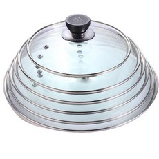 304스테인레스 RIMISUNG 미니형 특대형 유리뚜껑 스탠뚜껑, 1개, 28cm
