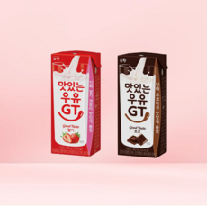 (혼합)맛있는우유GT 초코 +딸기, 190ml