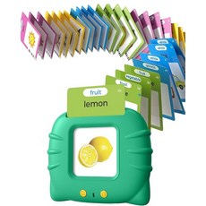 해외 Airbition 510단어 1 2 3 4세 말하는 플래시 카드 언어 학습 도구 포켓 31가지 테마가 있는 몬테소리 어린이 감각 장치 미국매장정품+ 1728445, 224 Words English Green.