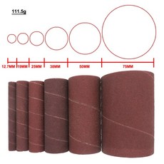 진동 샌더 용 6Pcs 스핀들 샌딩 슬리브 금속 목공 연마 80/120/240 그릿 알루미늄 산화물 사포, 3. 6 PCS 80grit, 1개