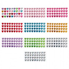 10장세트 큐빅 다이아몬드 보석스티커 360pcs, 1세트, 혼합(S2717) 360P