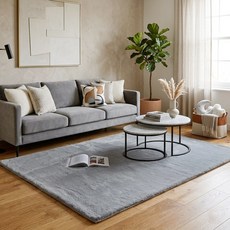 사각 극세사 러그 거실 카페트 층간소음방지 소음감소 카펫