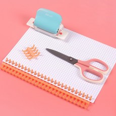 문구용품 제본링 10mm 플라스틱 34홀 바인더링, 블루