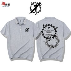 潮野屋 煙灰玫瑰 煙霧POLO衫 短T WPD-777 歐美街頭潮流短袖上衣