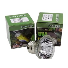 烏龜曬背燈 烏龜保溫燈 澤龜陸龜爬蟲, 1個, UVA+UVB 75w燈泡, 黃光