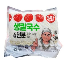 식자재왕 생칼국수 1kg (6인분), 1개