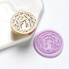 왁스 봉인 스탬프 몰드 틀 교체형 25mm 1개, CHINA, 20