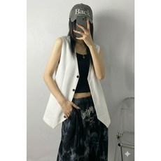 D블리 정장조끼 VEST 남녀공용 빅사이즈 댄스복 힙합 단체복 조끼