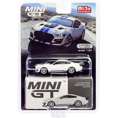 자동차 다이캐스트 미니어처 자동차 다이캐스트 피규어 자동차 다이캐스트 미니카 트루스케일 미니어처 셸비 GT500 드래곤 스네이크 컨셉 옥스포드 화이트(파란 줄무늬 및 그래픽 포, 자동차 다이캐스트 미니어처 자동차 다이캐스트 피규어 자