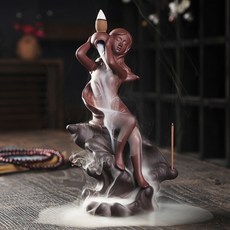 紫砂新品仕女迴流香爐創意螺女倒流香爐沉香爐家居擺件原創, 螺女
