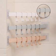 주방후크 욕실 랙 더블 흡입컵 타월 행거 브래킷 주방 주방후크 랙 흡입컵 브래킷 주방, 후크화이트 G00469