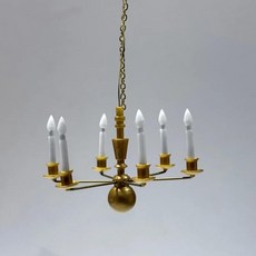 스케일 미니어처 샹들리에 모델 빌딩 인테리어 거실 유럽 스타일 천장 인형 집 레이아웃, 1개, 3. B