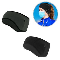 도나토르 마스크걸이 밴드형 똑딱이 귀마개 2p, 1세트, 블랙+블랙