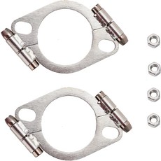 Jxsaboorle 2 세트 2 0인치 분할 배기 플랜지 수리 키트 볼트 2 0인치/50 8mm 플랫 분할 플랜지 수리 교체 배기 플랜지 연결 키트, 2.0 Inch