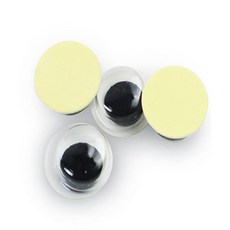 이샵 부자재 입체 인형눈(스티커) 뜨개인형눈알 뜨개질인형 인형눈4mm, 8mm