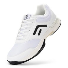 핏빌 와이드 및 엑스트라 피클볼 슈즈 남성 테니스 라켓볼 스쿼시 남성용 올 코트 아치 지지대-테니스 V3, White, 11.5 Wide, 1개