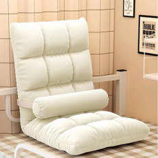 5단 각도조절 좌식의자 허리편한 등받이의자 2color, 아이보리
