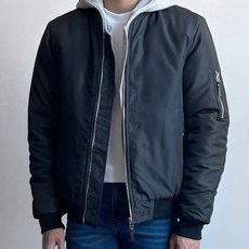 中性款拉鍊飛行長袖外套