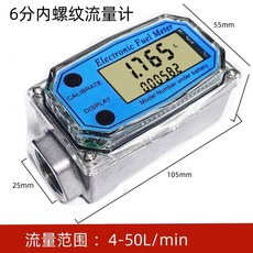 精品 數顯電子流量計 不鏽鋼高精度 k24 3/4 流量計（6分）, 1個, 3/4  流量計（6分）