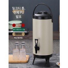 대용량 보온보냉물통 업소용 이중단열 워터저그 밀크티버킷 2L, 1개, 1000ml, C_6리터 아이보리 화이트