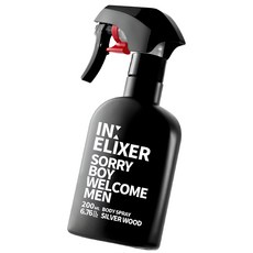 이넬릭서 바디스프레이 남자 향수 실버우드 향, 200ml, 1개