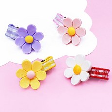 반려동물 패션용품 미니 플라워 집게핀