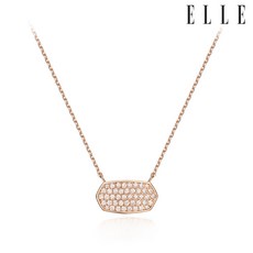 [엘르주얼리] 스퀘어 큐빅 목걸이 ELBRNN021
