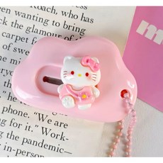 귀여운 택배용 미니 커터칼 언박싱 키티 캐릭터 택배칼 박스 테이프 커터 3칼라, 1개, 핑크