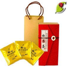 【龍源茶品】紅瓦禪風茗山頭三角立體茶包禮盒-12包x3g/袋 杉林溪 阿里山 梨山 凍頂烏龍, 1個, 梨山三角茶包