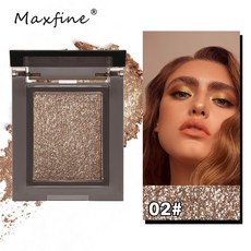 Maxfine 人魚淚單色眼影 頰彩兩用 珠光細閃顯色提亮, 1個, #02產品僅供銷售，禁止國內銷售，,2.3g