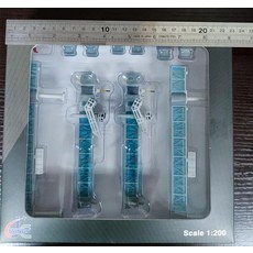 JC Wings 1:200 대형기 중형기 비행기 공항 탑승 계단 브릿지 승객 탑승교 단일 복수 통로 모형, 1개, 4_1:200 협체 다리 라이트블루
