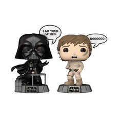 FUNKO POP 星際大戰系列 達斯維達與路克 Q版公仔 經典收藏 FN83594