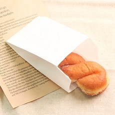 내유 화이트 (100매) / 꽈배기 도넛 봉투, 1개