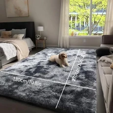 VIKAMA 사쿠라 핑크 플러시 거실 카펫 소녀 하트 침실 침대 옆 카펫 피부 친화적인 부드러운 장식 카펫, 05 100x160CM (3.3X5.3FT, 04 zaranshenhui