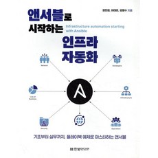 앤서블로 시작하는 인프라 자동화 : 기초부터 실무까지 플레이북 예제로 마스터하는 앤서블, 한빛미디어