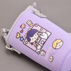 케이비지리테일 아쿠아포켓 귀여운 유아 물통 주머니, 퍼플, 1개