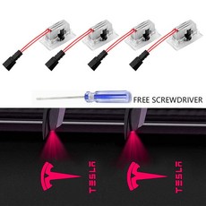테슬라호환가능상품 퍼들라이트 로고프로젝터 모델 S x 3 Y용 나노 유리렌즈