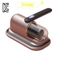 PYHO 무선 스마트 살균 먼지 진드기 청소기 이불 집먼지 청소 강흡력 진드기 퇴치 침구용 무선 침구청소기, 금색, YD-828
