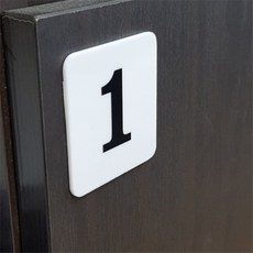 올데이픽 아크릴 사각번호판 1-50 소 번호라벨, 46
