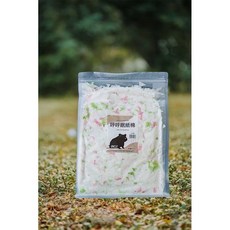 【3隻貓】勞叔呼呼眠小動物紙棉，通過SGS檢測，倉鼠紙棉，無塵倉鼠墊料，柔軟舒適，超強吸水，多種小動物適用, 1個, 粉白黛綠, 450g