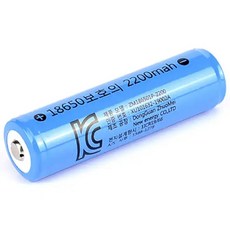 에스제이컴퍼니 18650 충전식 보호배터리 2200mAh 2P, 1세트, 2개