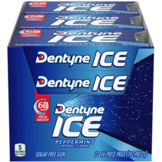 덴타인 아이스 검 페퍼민트 대용량 16개입X12개 총192개 Dentyne Ice Gum