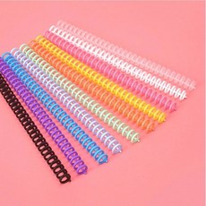 대학생 수험생 셀프 제본링 10mm 루즈링 바인더링 플라스틱 스프링, 1개, 화이트