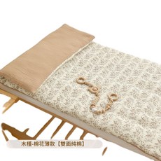 新生嬰兒純棉紗布床褥 寶寶午睡墊 幼兒園兒童鋪被墊子, 56x100cm, 1個