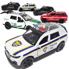 긴급출동 미니카 다이캐스팅 경찰차 소방119 풀백카, 1개, 랜덤