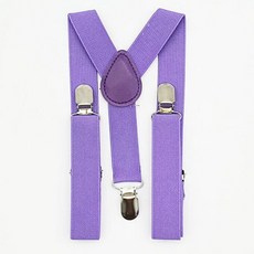 컬러 서스펜더 주니어 어린이 멜빵 보라색