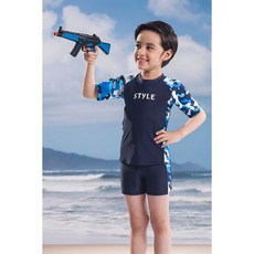 兩件式印花泳衣褲(M 2L)