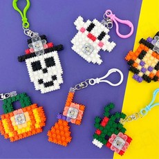 아동도서관 할로윈 프로그램 디폼블럭 할로윈파티 LED 키링만들기 미술활동 돌봄교실 창체, 호박과 좀비손