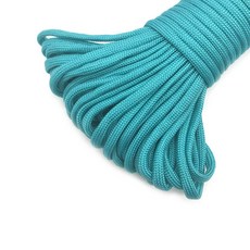 PARACORD 550 낙하산 매는 100FT 장비 등산 캠핑 유형 31M 가닥 스펙 생존 III 밧줄, 5 Meters, Lake Blue